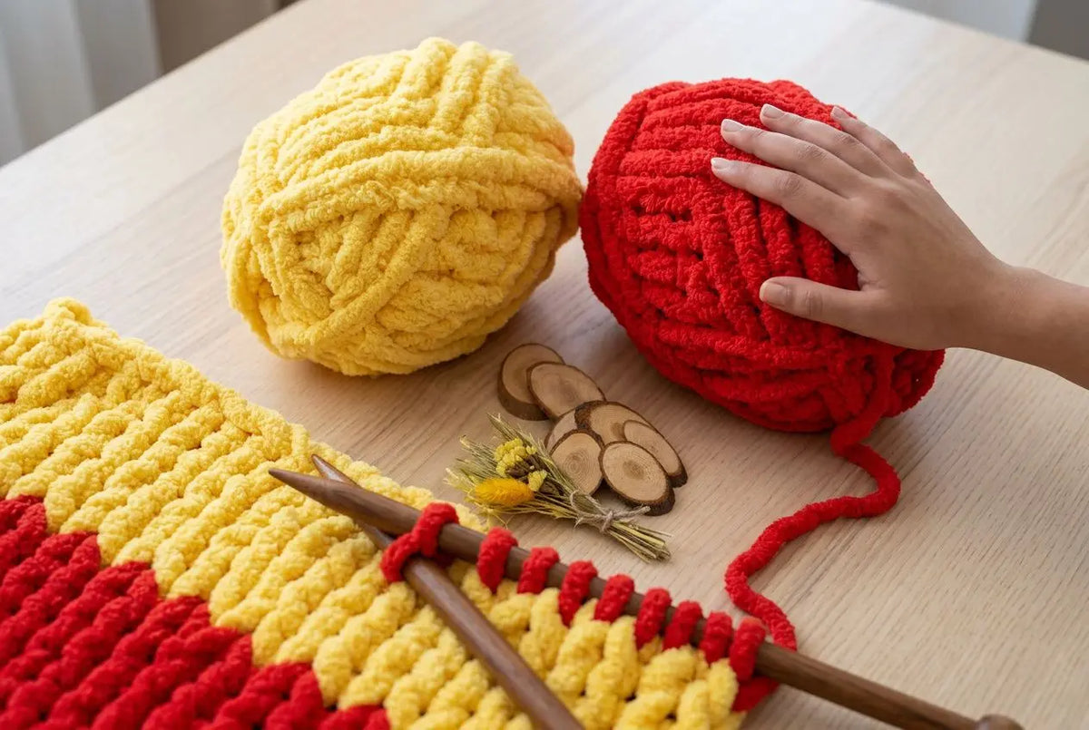 Quel fil choisir pour réaliser un tricot géant
