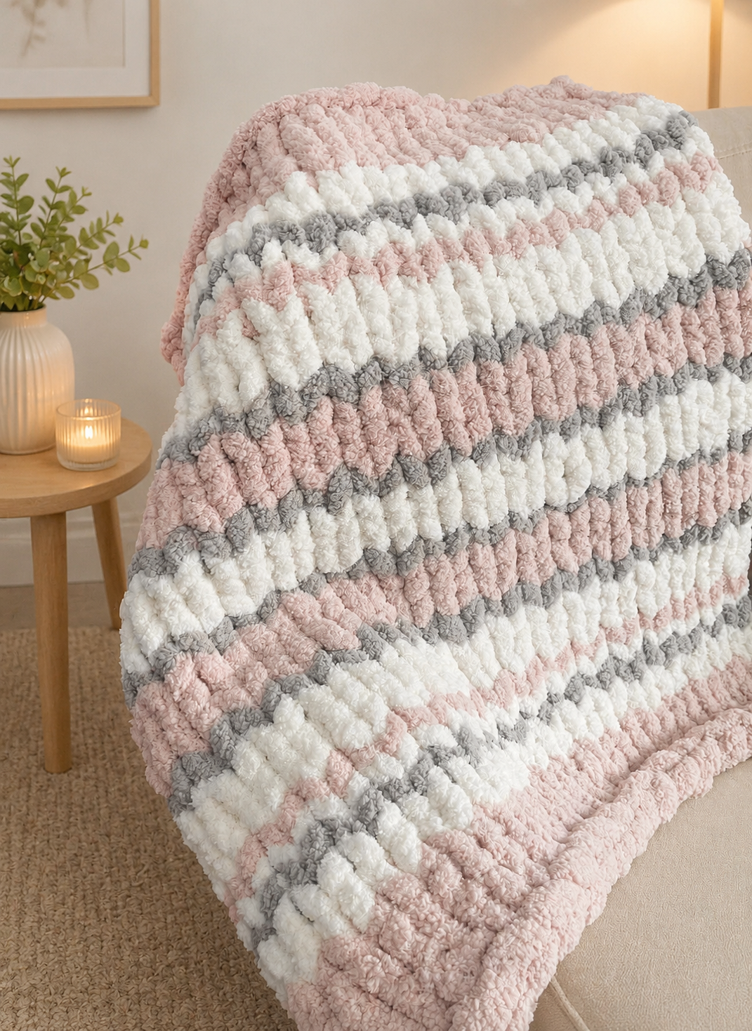 Différents points et textures de tricot