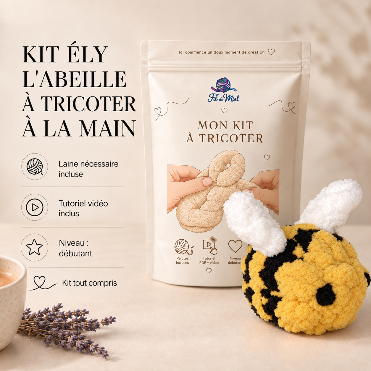 Kit de création Ély l'Abeille
