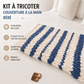 Kit couverture bébé personnalisée Fil de Miel — visuel produit.