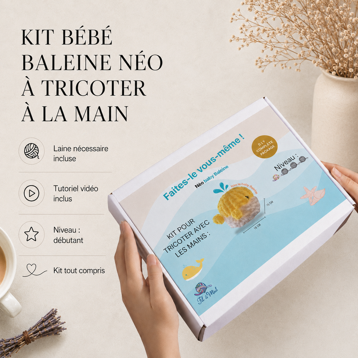 Kit de création Néo le Baby baleine