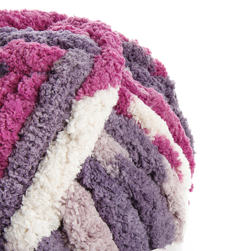 Texture du fil chenille XXL Écorce & Vin – Fil de Miel