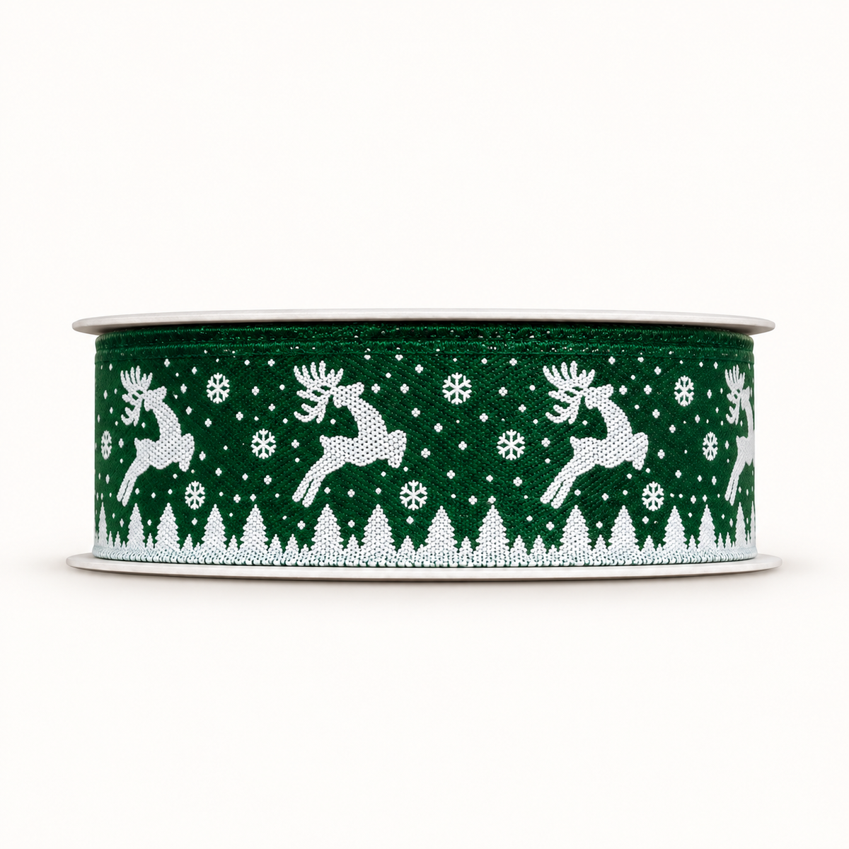 Bobine de ruban décoratif Vert – Modèle 3 (à confirmer) – 3 m × 2 cm – Fil de Miel