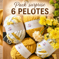 Überraschungspaket – 6 XXL-Knäuel Fingerstrickgarn