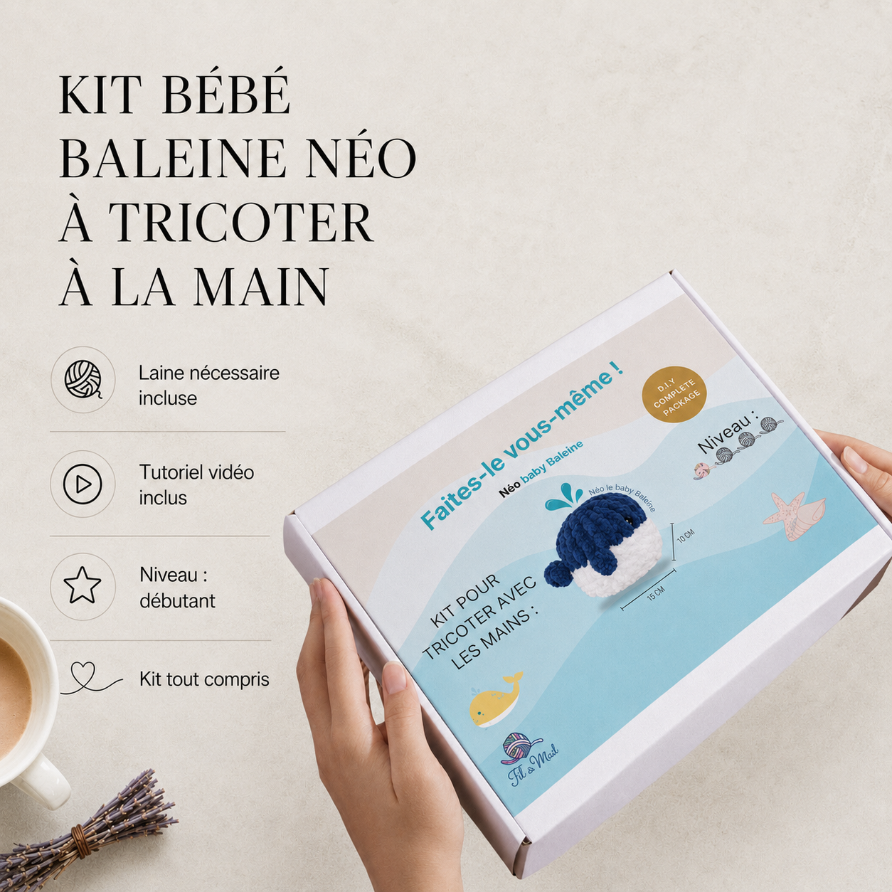 Kit de création Néo le Baby baleine