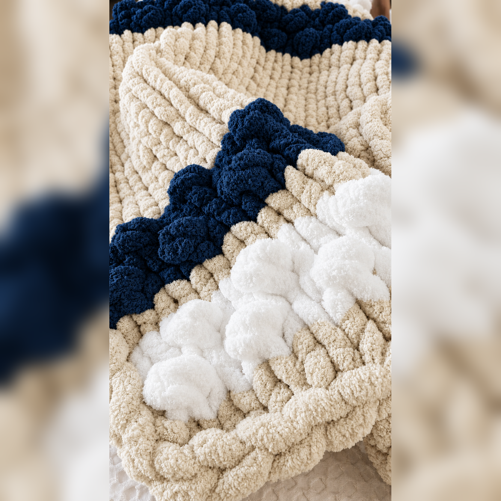 Tutorial - Beginner Mini-Course - Hand Knit Chunky Blanket 