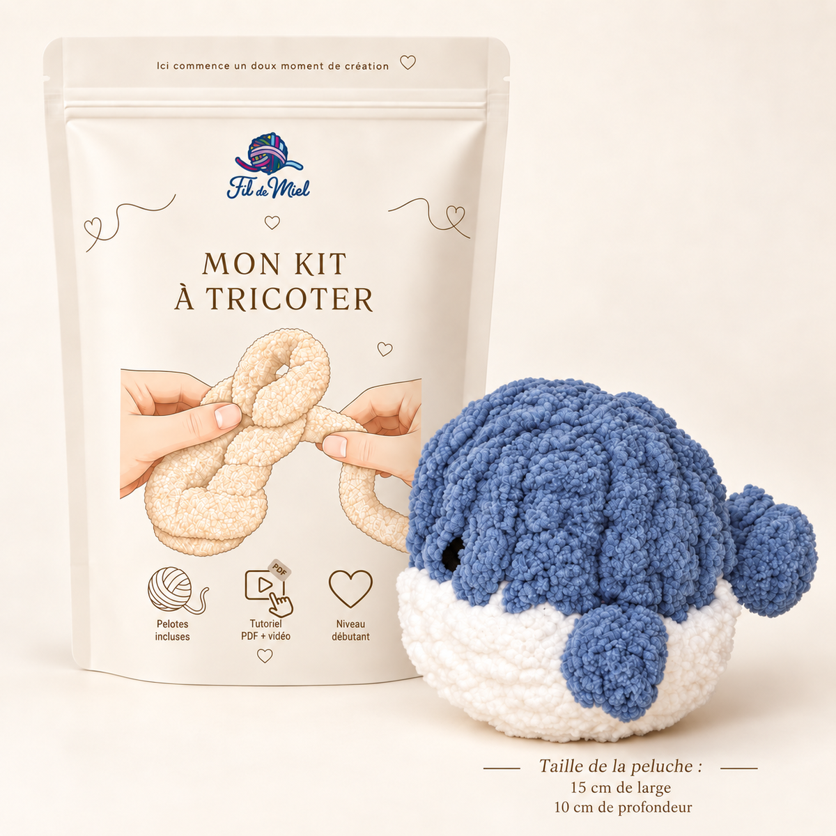 Kit de création Néo le Baby baleine