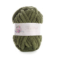 Pelote fil XXL vert sapin pour tricot à la main